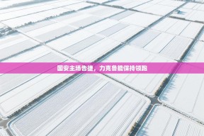 国安主场告捷，力克鲁能保持领跑